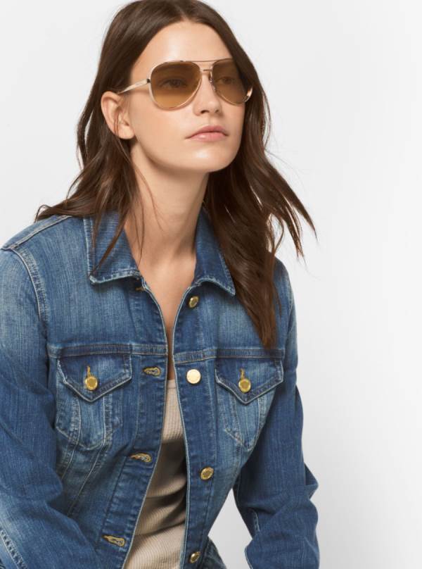 Damske Slnecne Okuliare Michael Kors Chelsea Ruzove Zlate - Doplnky Michael Kors Outlet | OARFX-3508
